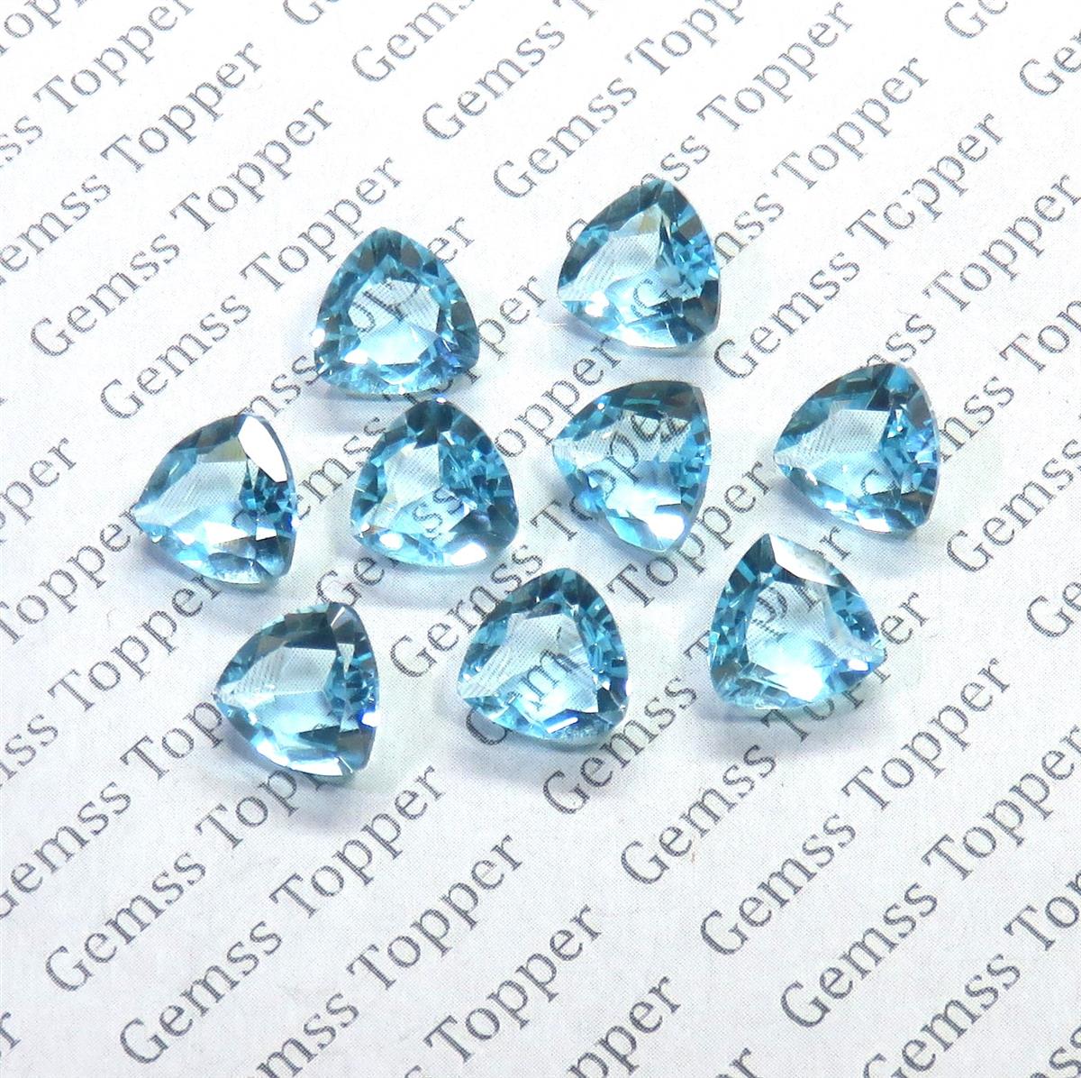 Sky Blue Topaz 10x10 mm Trillion Faceted